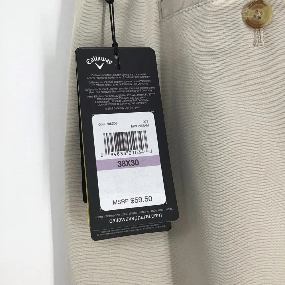 Callaway Men’s Pro-Spin 3.0 Active Waistband Stretch Golf Pants NWT Size 38x30
